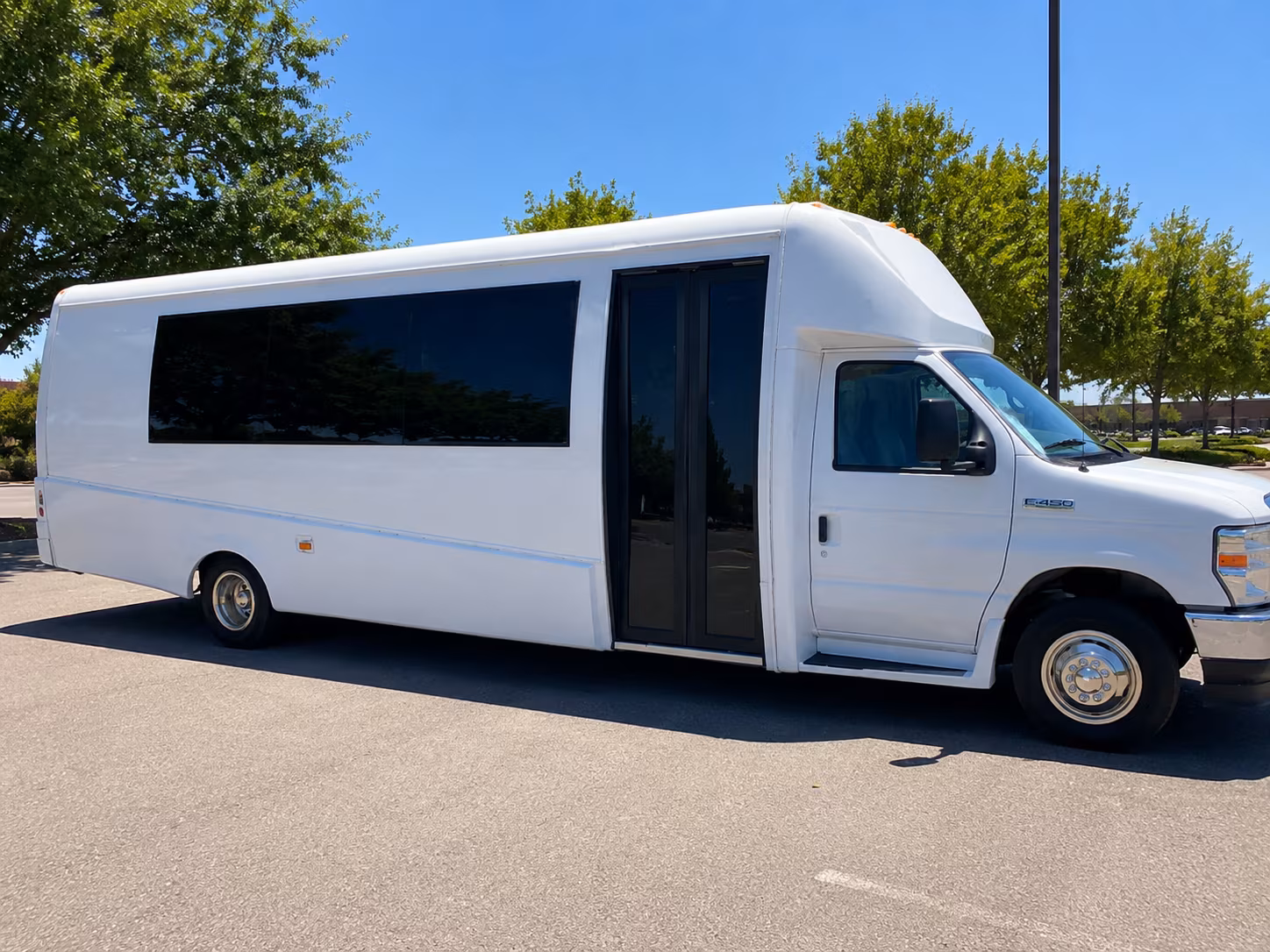 Santa Ana Concert & Music Festival Transportation party bus exterior