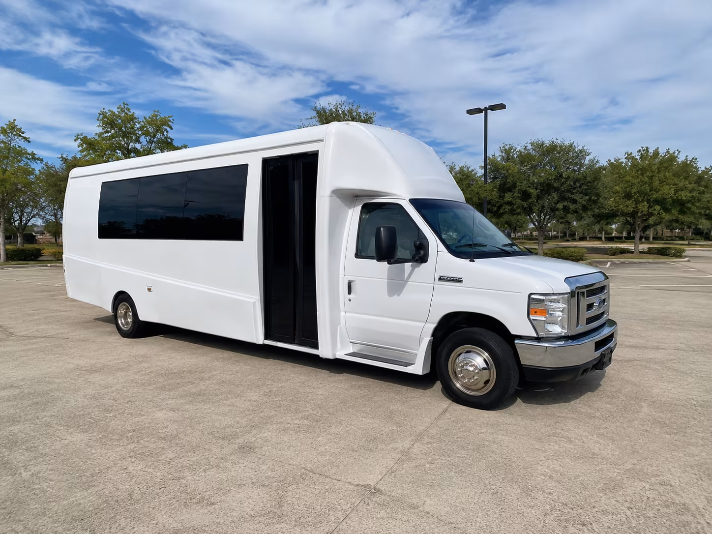 Santa Ana Concert & Music Festival Transportation party bus exterior