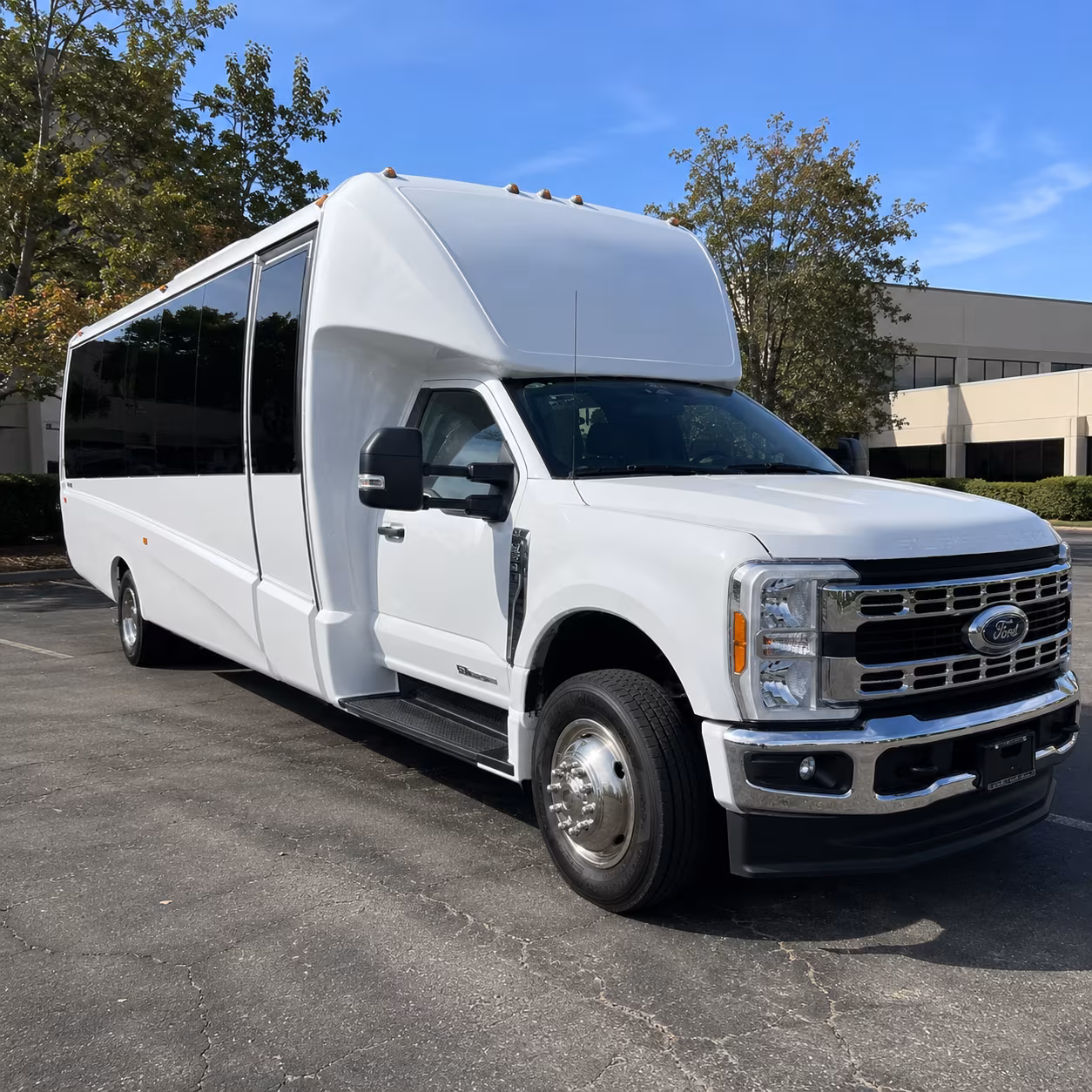 Santa Ana Corporate Transportation party bus exterior