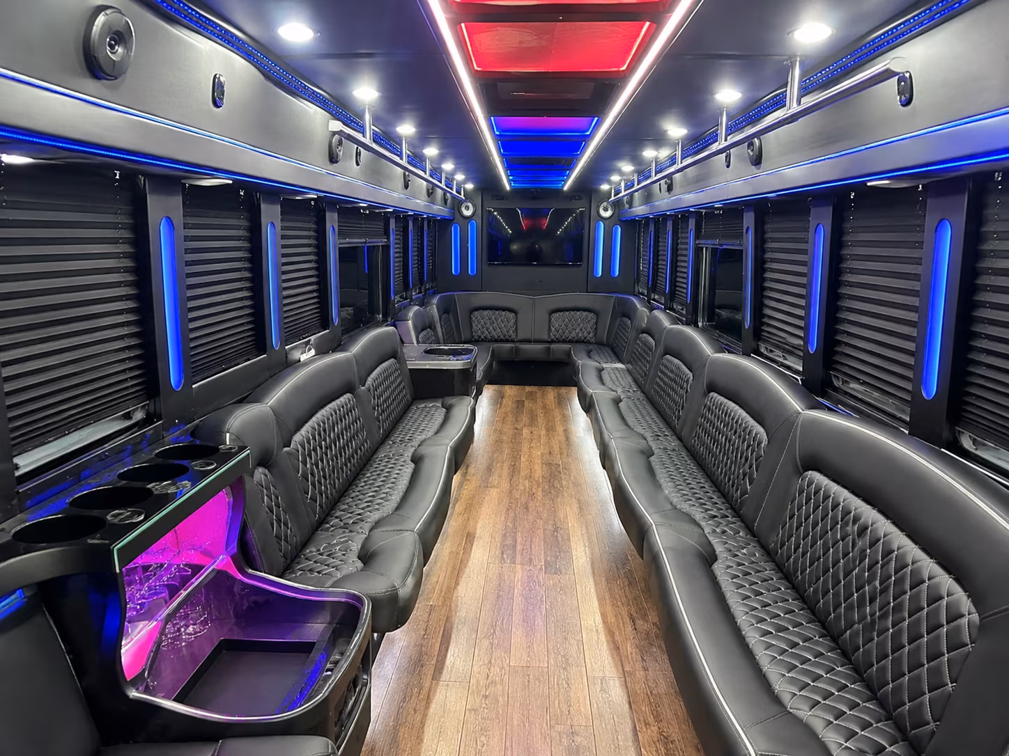 Santa Ana Prom & Homecoming Transportation party bus exterior
