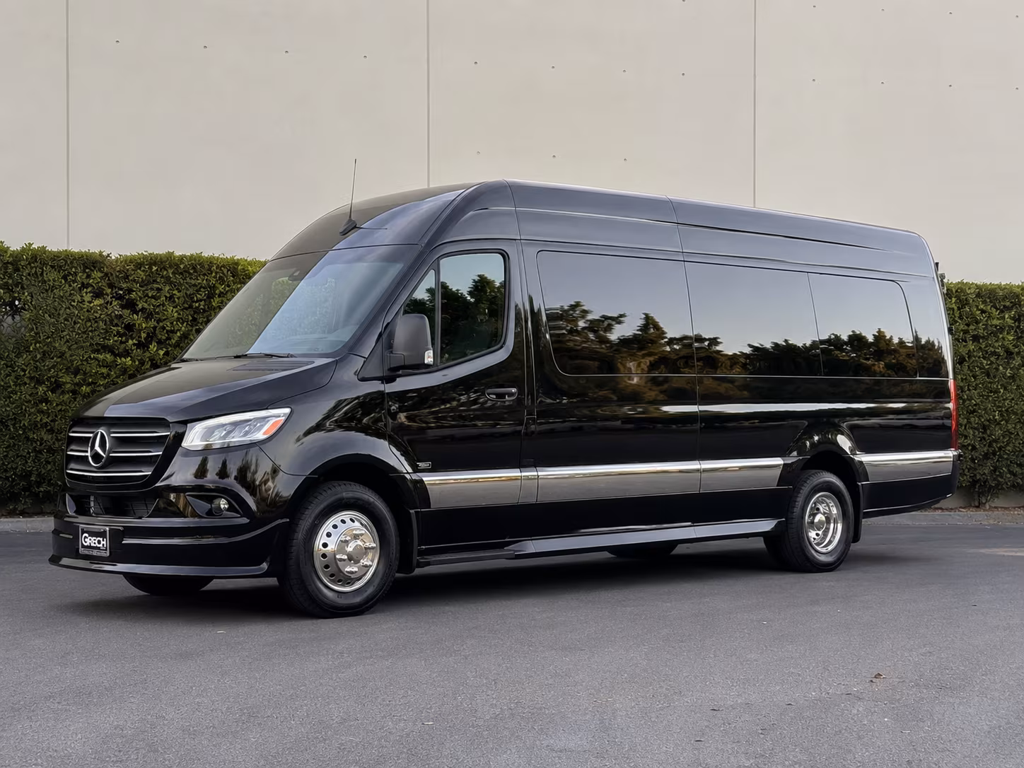Santa Ana School Event Transportation party bus exterior