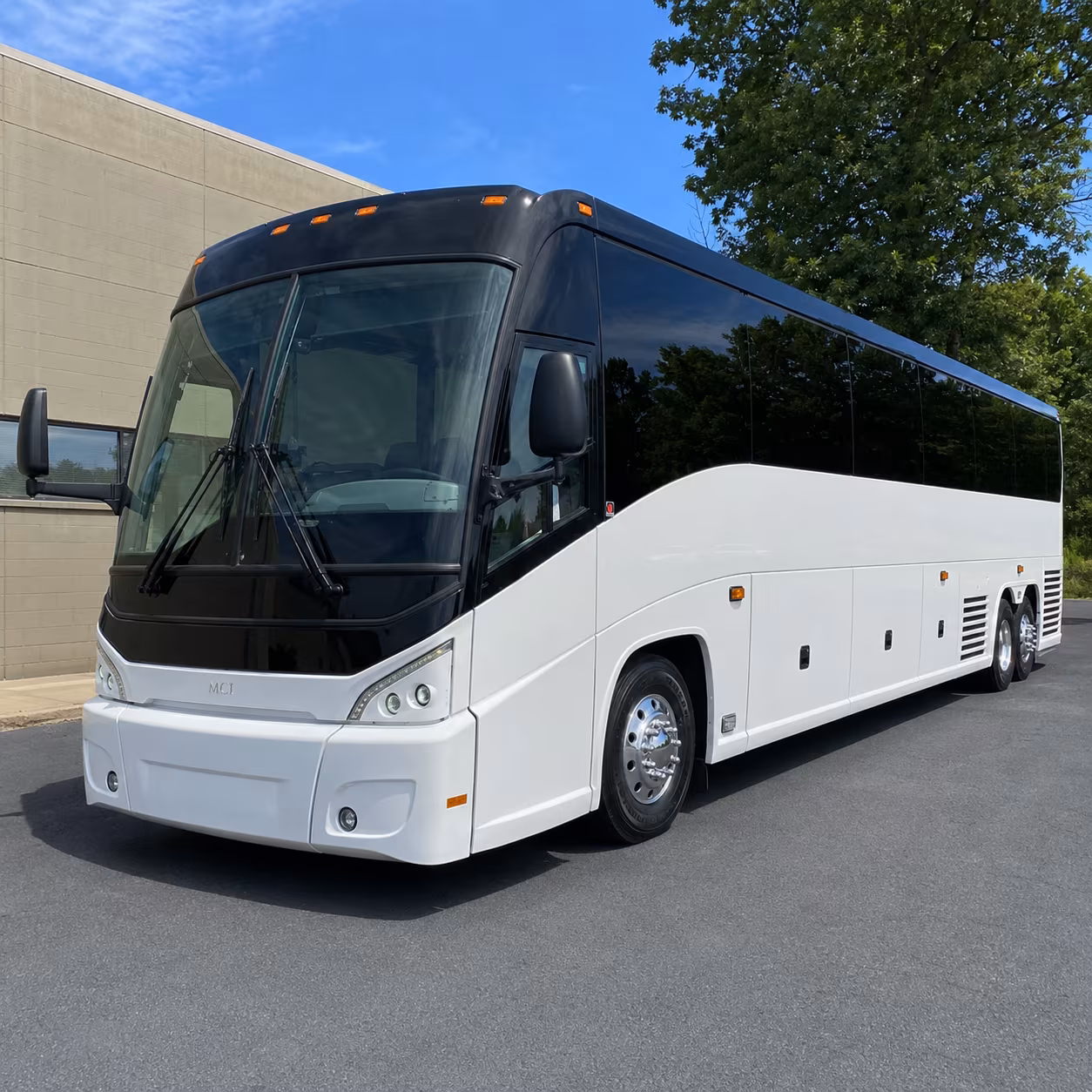 Santa Ana School Event Transportation party bus exterior