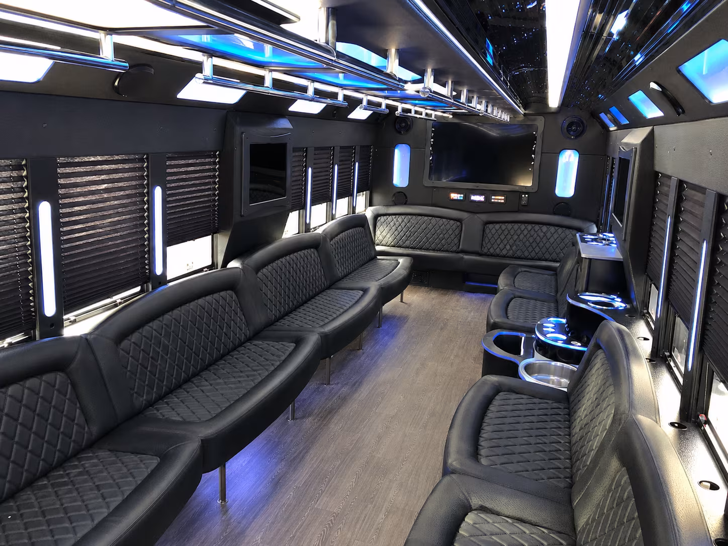 Santa Ana Sporting Event Transportation onboard seating