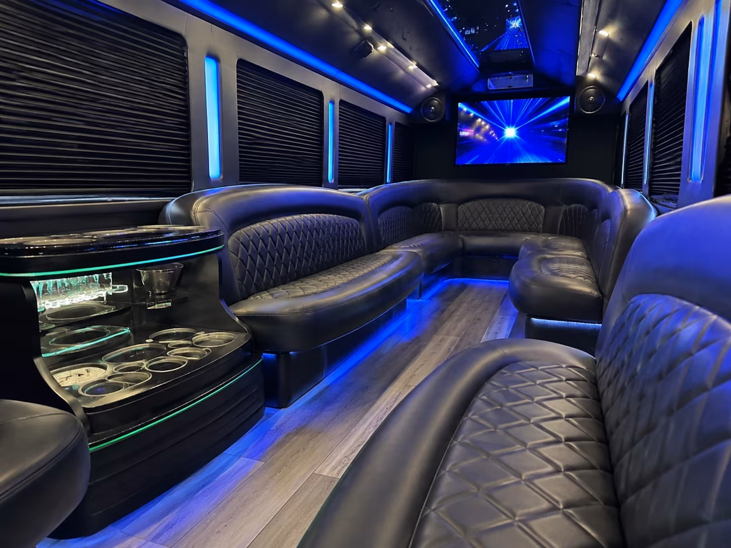 Santa Ana Winery Tour & Pub Crawl Transportation party bus exterior