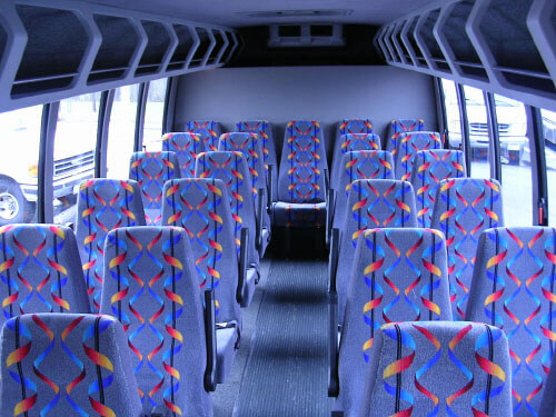Downey 24 Passenger Mini Bus Interior