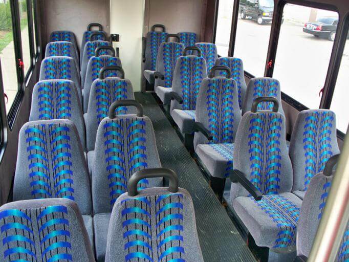 Downey 25 Passenger Mini Bus Interior