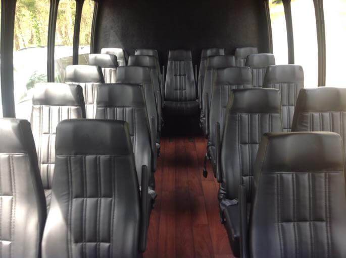 Costa Mesa 30 Passenger Shuttle Bus Interior