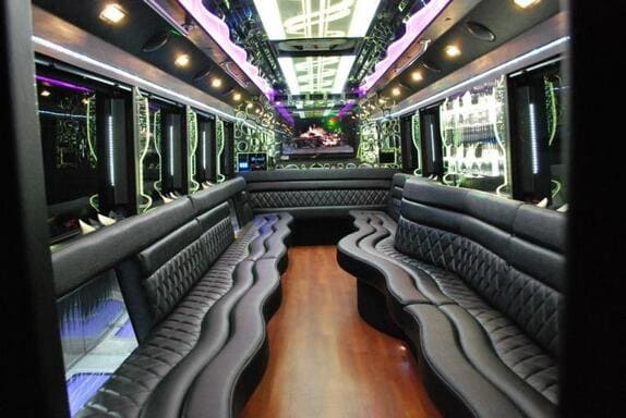 Santa Ana 25 Passenger Limo bus Interior