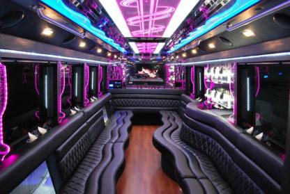 Garden Grove 50 Passenger Party Bus Interior